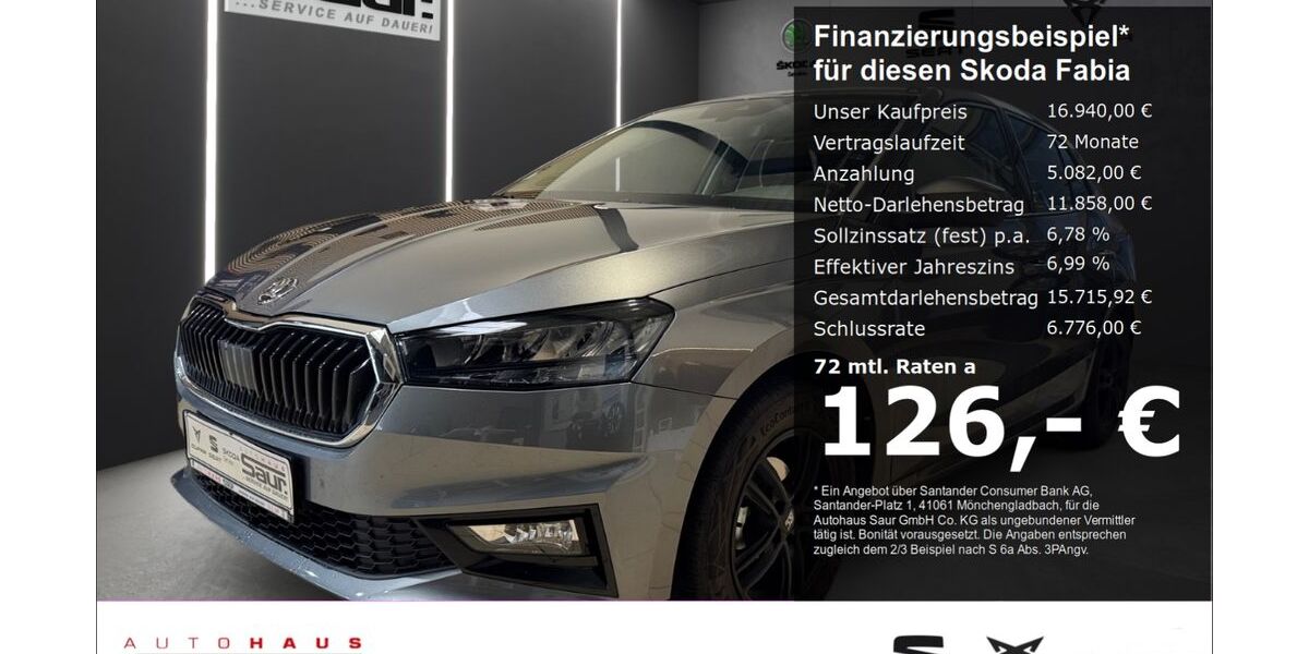 Skoda Fabia 6.000 km 16.780 &euro; Ulm 89077