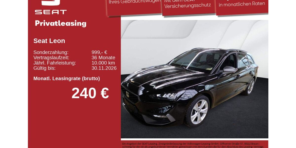 Seat Leon 25.033 km 27.290 &euro; Neu-Ulm 89231