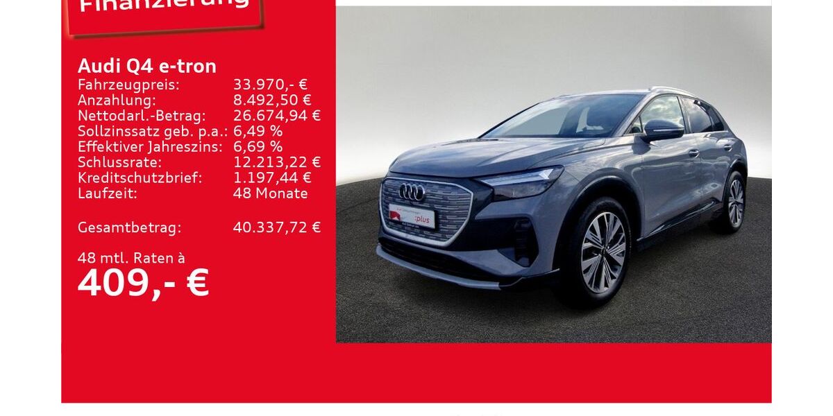 Audi Q4 e-tron 29.998 km 33.970 &euro; Ulm 89073