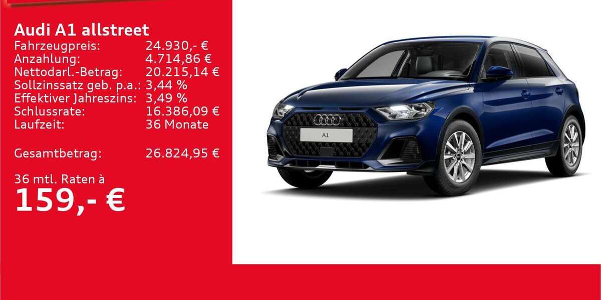 Audi A1 3.598 km 24.930 &euro; Ulm 89073