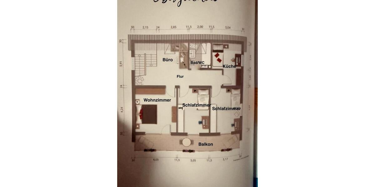 Etagenwohnung Neu-Ulm Burlafingen - 3 Zimmer, 105 m&sup2;, 1.135&euro; | Angebot:26596693