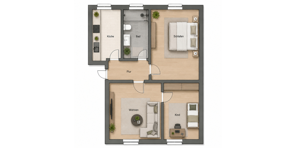 Attraktiver Invest in der Weststadt - Erdgeschoßwohnung Ulm Söflingen | Angebot:26904908