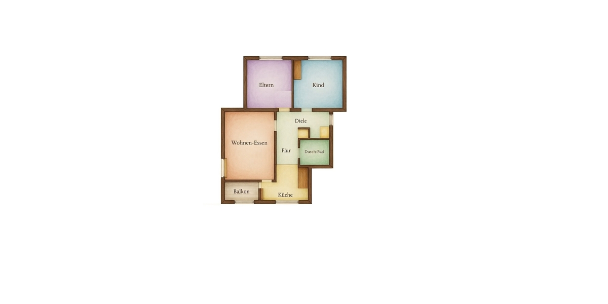 Großzügige 3,5-Zimmer-Wohnung mit Südbalkon, Stellplatz und modernisiertem Badezimmer - Etagenwohnung Senden | Angebot:26975249
