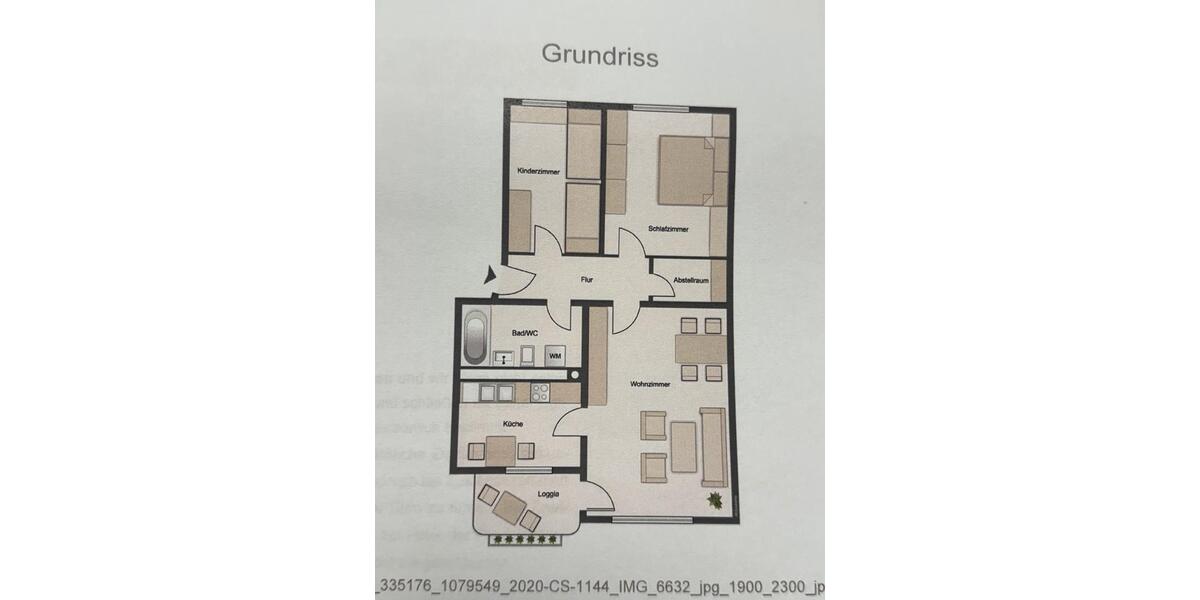 Etagenwohnung Günzburg - 3 Zimmer, 68 m&sup2;, 220.000&euro; | Angebot:25107252