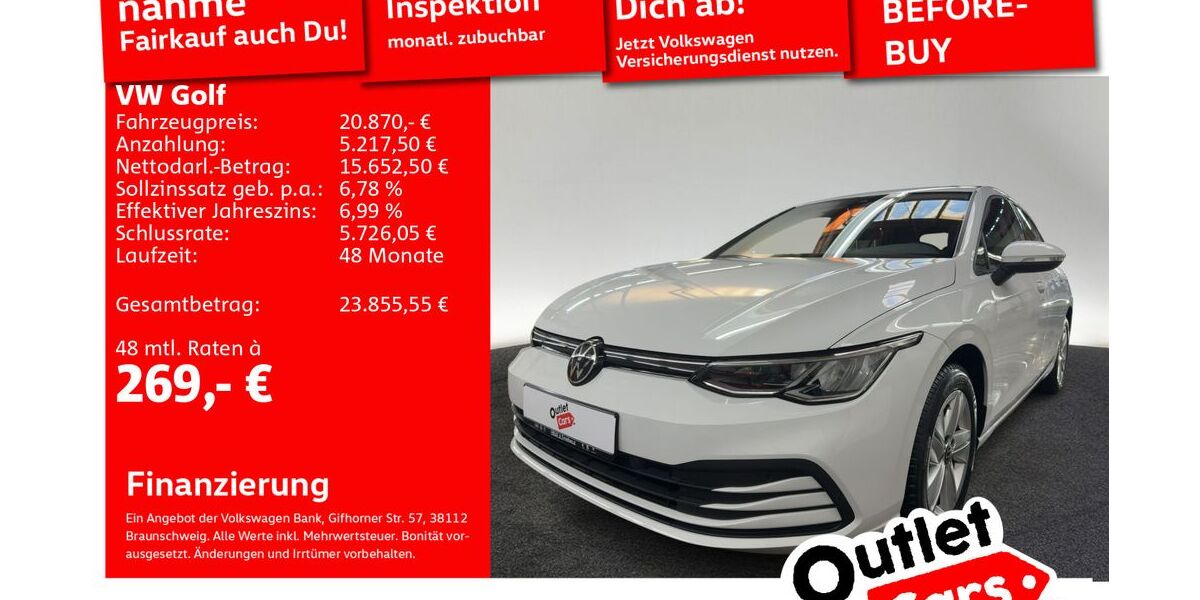 VW Golf 25.375 km 20.870 &euro; Senden 89250