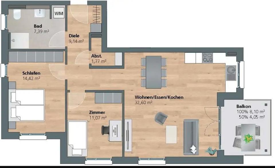 Etagenwohnung Laichingen - 3 Zimmer, 80 m&sup2;, 399.000&euro; | Angebot:26614776