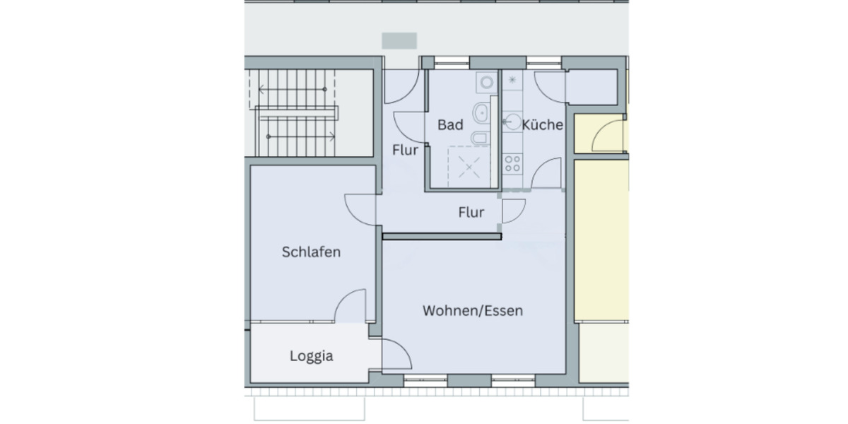 Barrierefreie Seniorenwohnung im betreuten Wohnen 2 zimmer