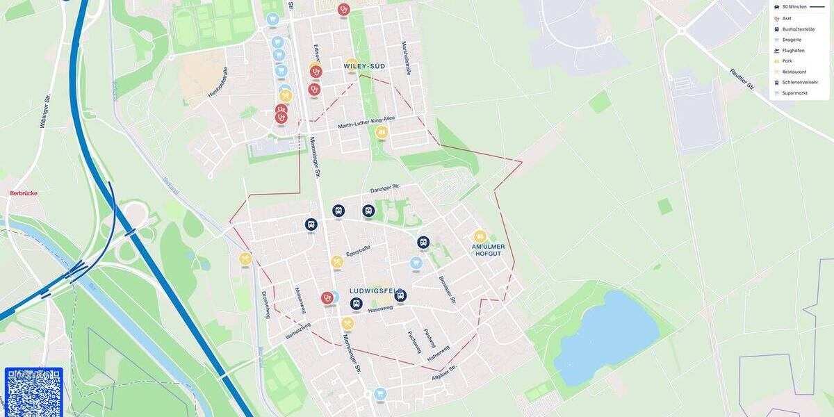 Etagenwohnung Neu-Ulm Ludwigsfeld - 3 Zimmer, 86 m&sup2;, 218.000&euro; | Angebot:26686180