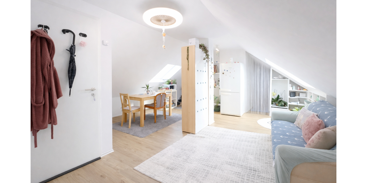 helle 1,5 Zimmer Dachgeschosswohnung für Kapitalanleger 1.5 zimmer