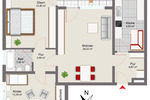 Etagenwohnung Senden - 3 Zimmer, 75 m&sup2;, 1.000&euro; | Angebot:26660353