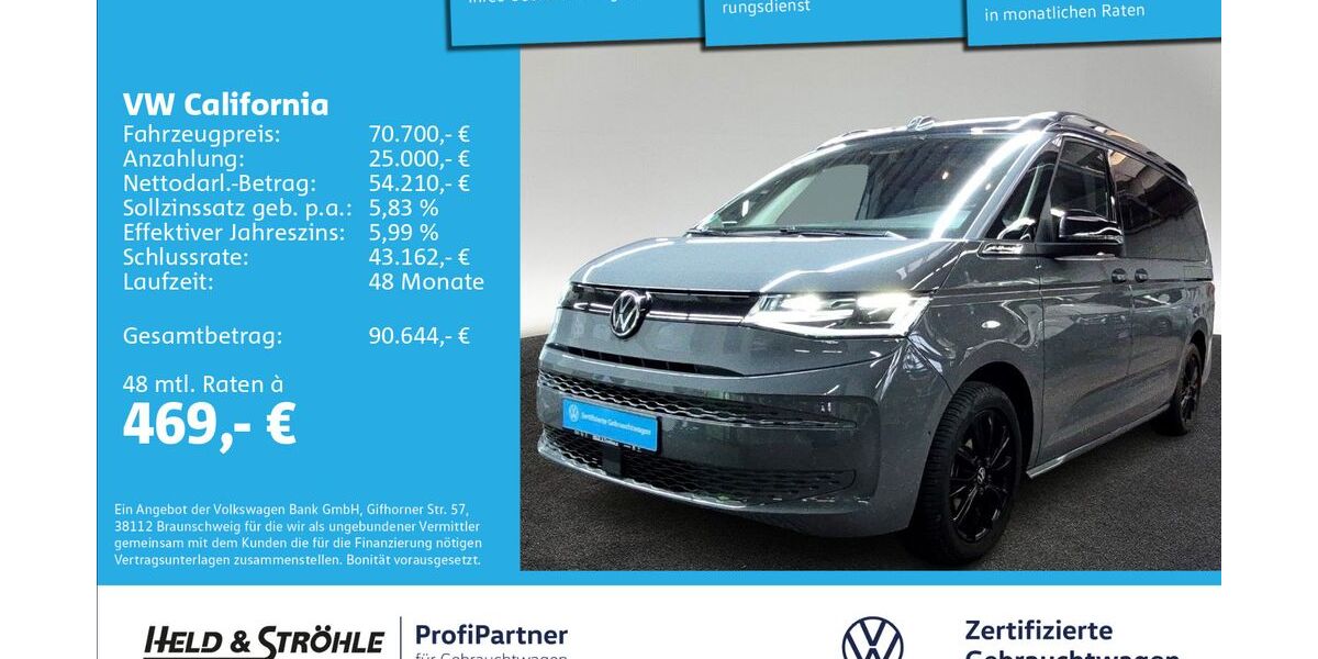 VW T7 California 15.807 km 58.420 &euro; Ulm 89079