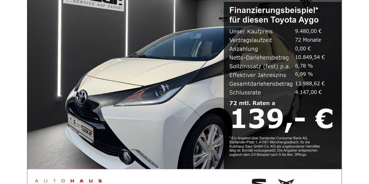 Toyota Aygo (X) 12.420 km 9.480 € Ulm 89077